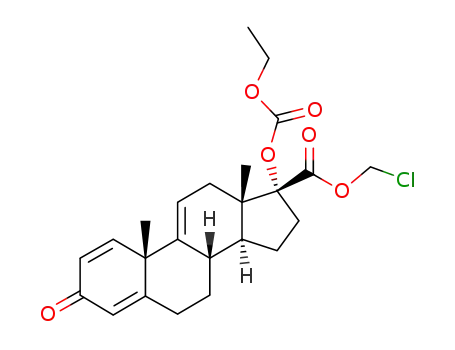 (8S,10S,13S,14S,17R)-17-Ethoxycarbonyloxy-10,13-dimethyl-3-oxo-6,7,8,10,12,13,14,15,16,17-decahydro-3H-cyclopenta[a]phenanthrene-17-carboxylic acid chloromethyl ester