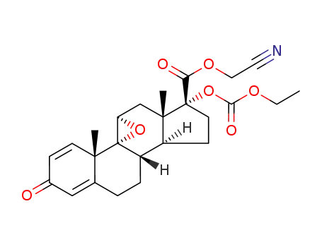cyanomethyl 9,11α-epoxy-17α-ethoxycarbonyloxy-3-oxoandrosta-1,4-diene-17β-carboxylate