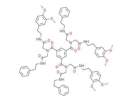 benzene-1,3,5-tricarboxylic acid tris-[{[2-(3,4-dimethoxy-phenyl)-ethylcarbamoyl]-methyl}-(phenethylcarbamoyl-methyl)-amide]