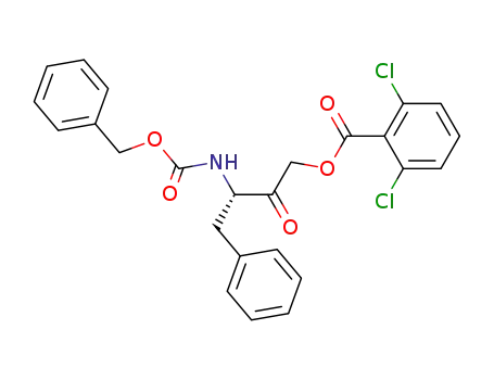 2,6-Dichloro-benzoic acid (S)-3-benzyloxycarbonylamino-2-oxo-4-phenyl-butyl ester