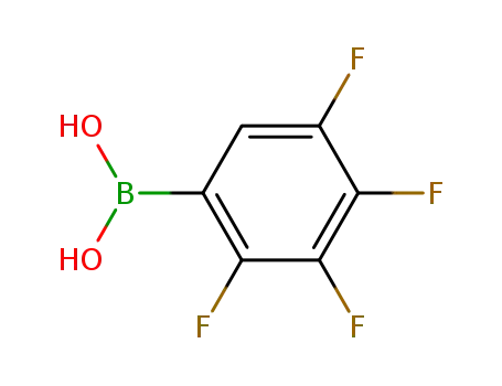 Molecular Structure of 179923-32-1 (2,3,4,5-TETRAFLUOROBENZENEBORONIC ACID)