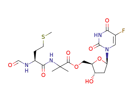 2-((S)-2-Formylamino-4-methylsulfanyl-butyrylamino)-2-methyl-propionic acid (2R,3S,5R)-5-(5-fluoro-2,4-dioxo-3,4-dihydro-2H-pyrimidin-1-yl)-3-hydroxy-tetrahydro-furan-2-ylmethyl ester