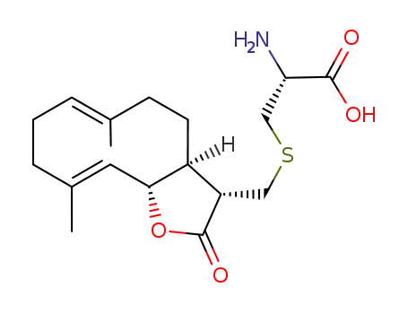 (R)-2-Amino-3-((6E,10E)-(3S,3aS,11aS)-6,10-dimethyl-2-oxo-2,3,3a,4,5,8,9,11a-octahydro-cyclodeca[b]furan-3-ylmethylsulfanyl)-propionic acid