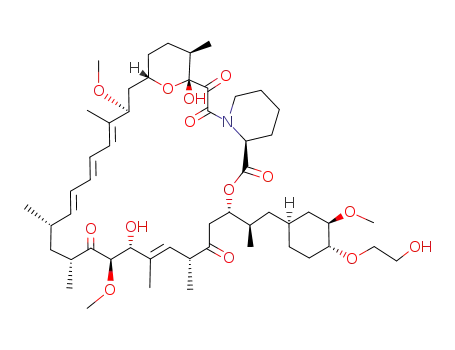 Molecular Structure of 159351-69-6 (Rapamycin,42-O-(2-hydroxyethyl)-)