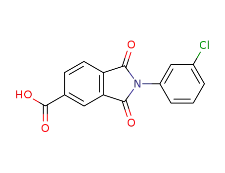 2-(3-chlorophenyl)-1,3-dioxo-2,3-dihydro-1H-isoindole-5-carboxylic acid