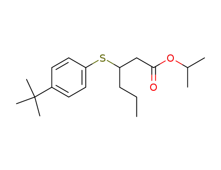 3-(4-tert-butyl-phenylsulfanyl)-hexanoic acid isopropyl ester