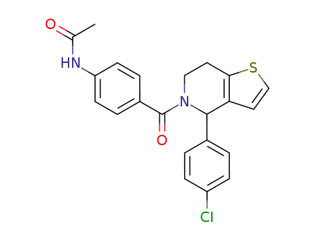 (4-acetaminophenyl)-[4-(4-chlorophenyl)-6,7-dihydro-4H-thieno[3,2-c]pyridine-5-yl]-methanone