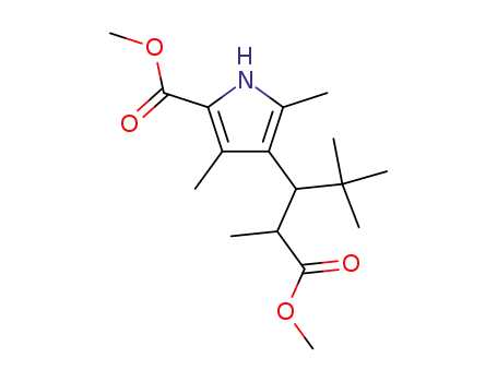 methyl 3,5-dimethyl-4-[2',2'-dimethyl-1'-(1"-methoxycarbonylethyl)propyl]-1H-pyrrole-2-carboxylate