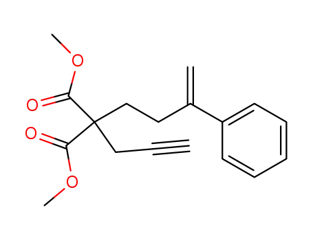 dimethyl 2-(3-phenyl-3-butenyl)-2-(2-propynyl)malonate