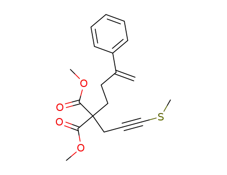 dimethyl 2-(3-methylthio-2-propynyl)-2-(3-phenyl-3-butenyl)malonate