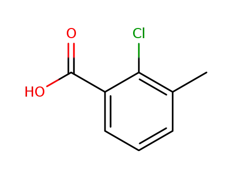 Molecular Structure of 15068-35-6 (2-Chloro-3-methylbenzoic acid)