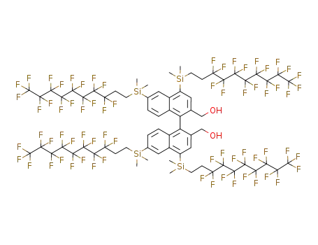 (R)-4,4',6,6'-tetra[(1H,1H,2H,2H-heptadecafluorodecyl)(dimethyl)silyl]-2,2'-bis(hydroxymethyl)-1,1'-binaphthyl