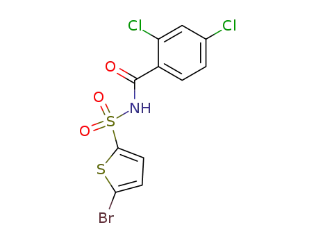 2,4-dichloro-N-[(5-bromo-2-thienyl)sulfonyl]benzenecarboxamide