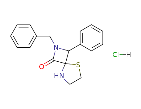(3SR,4SR)-3-phenyl-2-(phenylmethyl)-5-thia-2,8-diazaspiro[3.4]octan-1-one hydrochloride