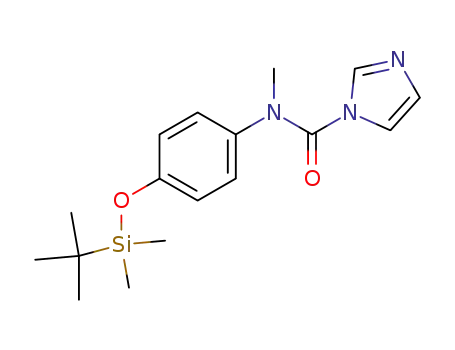imidazole-1-carboxylic acid [4-(tert-butyl-dimethyl-silanyloxy)-phenyl]-methyl-amide
