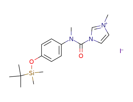 3-{[4-(tert-butyl-dimethyl-silanyloxy)-phenyl]-methyl-carbamoyl}-1-methyl-3H-imidazol-1-ium; iodide