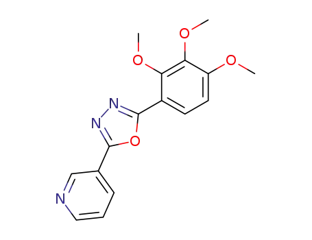 3-[5-(2,3,4-trimethoxy-phenyl)-[1,3,4]oxadiazol-2-yl]-pyridine