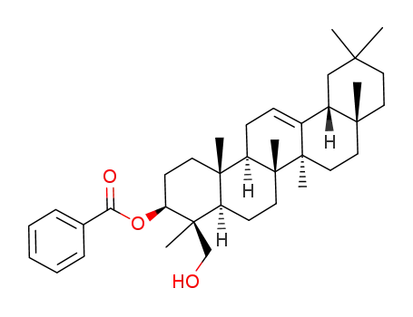 Benzoic acid (3S,4S,4aR,6aR,6bS,8aR,12aR,14aR,14bR)-4-hydroxymethyl-4,6a,6b,8a,11,11,14b-heptamethyl-1,2,3,4,4a,5,6,6a,6b,7,8,8a,9,10,11,12,12a,14,14a,14b-icosahydro-picen-3-yl ester