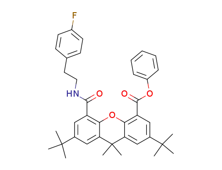 2,7-di-tert-butyl-5-[2-(4-fluorophenyl)ethylcarbamoyl]-9,9-dimethyl-9H-xanthene-4-carboxylic acid phenyl ester