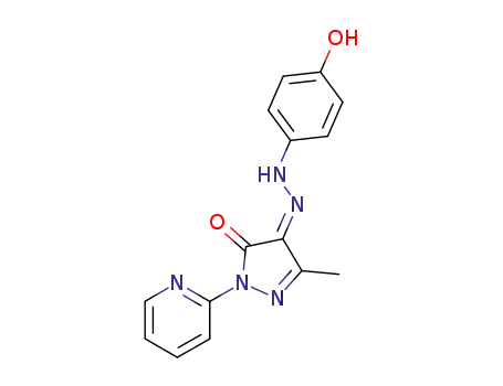 4-[(4-hydroxy-phenyl)-hydrazono]-5-methyl-2-pyridin-2-yl-2,4-dihydro-pyrazol-3-one