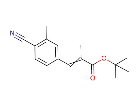3-(4-cyano-3-methyl-phenyl)-2-methyl-acrylic acid tert-butyl ester