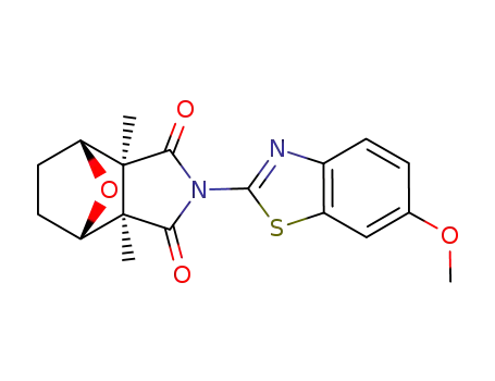 4-(6-methoxy-benzothiazol-2-yl)-2,6-dimethyl-10-oxa-4-aza-tricyclo[5.2.1.02,6]decane-3,5-dione