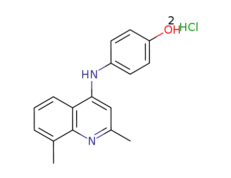 4-(2,8-dimethylquinolin-4-ylamino)phenol dihydrochloride