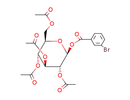 1-O-(3-bromobenzoyl)-2,3,4,6-tetra-O-acetyl-β-D-glucopyranose