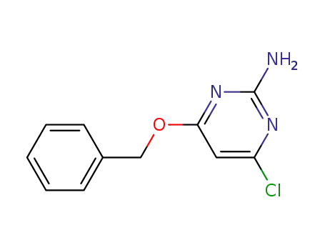 Molecular Structure of 210992-85-1 (4-Chloro-6-(phenylmethoxy)-2-pyrimidinamine)