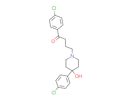 Molecular Structure of 59995-68-5 (4-[4-(4-CHLOROPHENYL)-4HYDROXY-1-PIPERIDINYL]-1-(4-CHLOROPHENYL)-1-BUTANONE)