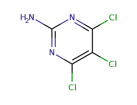 Molecular Structure of 51501-53-2 (4,5,6-trichloropyrimidin-2-amine)
