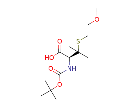 (2S)-2-((tert-butoxycarbonyl)amino)-3-((2-methoxyethyl)thio)-3-methylbutanoic acid