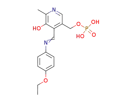 Molecular Structure of 15847-87-7 (3-Pyridinemethanol,
4-[[(4-ethoxyphenyl)imino]methyl]-5-hydroxy-6-methyl-, a-(dihydrogen
phosphate))