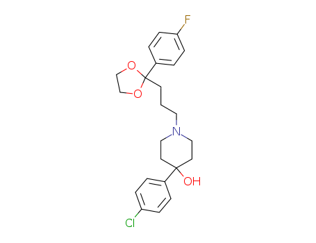 4-(P-CHLOROPHENYL)-1-(3-(2-(P-FLUOROPHENYL)-1,3-DIOXOLAN-2-YL)PROPYL)-4-PIPERIDIN-1-YL