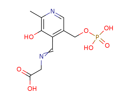 Glycine, N-[[3-hydroxy-2-methyl-5-[(phosphonooxy)methyl]-4-pyridinyl]methylene]-