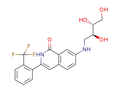 3-(2-trifluoromethylphenyl)-7-((2S,3R)-2,3,4-trihydroxybutylamino)-2H-isoquinolin-1-one