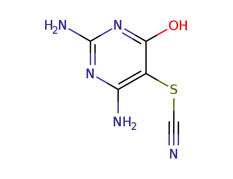 2,4-diamino-6-hydroxy-5-thiocyanatopyrimidine