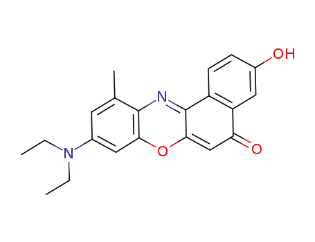 9-diethylamino-3-hydroxy-11-methyl-benzo[a]phenoxazin-5-one