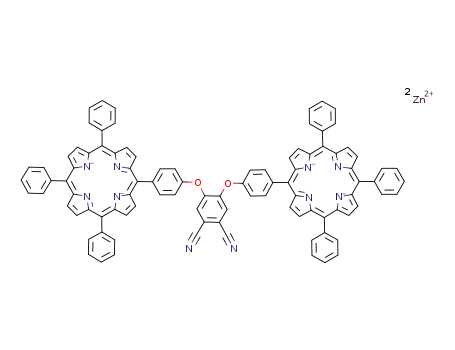 4,5-di-[5-(4-phenoxy)-10,15,20-triphenyl porphyrin]-1,2-dicarbonitrile zinc (II)