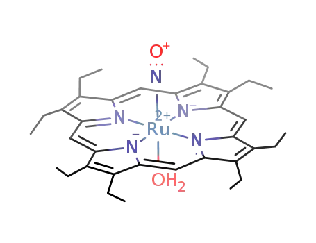 aquanitrosyl(octaethylporphyrinato)ruthenium(II)(1+)