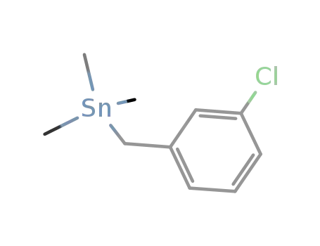 Molecular Structure of 27640-06-8 (Stannane, [(3-chlorophenyl)methyl]trimethyl-)