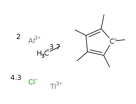 (pentamethylcyclopentadiene)titanium(Al2Cl4.3(C2H5)3.7)