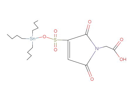 N-{(tributylstannyloxysulphonyl)maleoyl}amino acetic acid