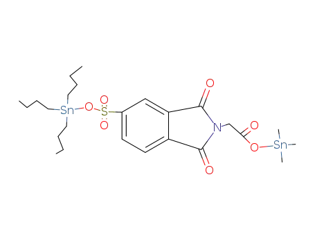 trimethyltin N-{(4-tributylstannyloxysulphonyl)phthaloyl}amino acetate
