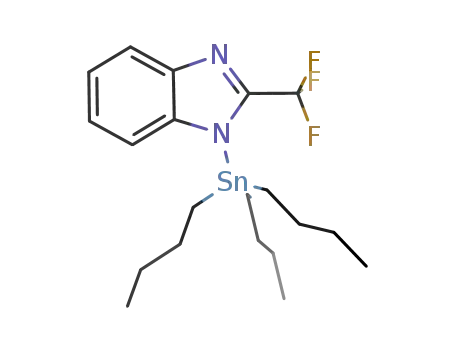Molecular Structure of 139591-01-8 (1H-Benzimidazole, 1-(tributylstannyl)-2-(trifluoromethyl)-)