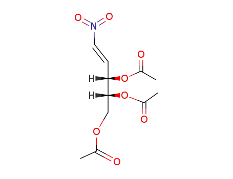 1-nitro-D-erythro-pentene-(1)-triol-(3.4.5)-triacetate