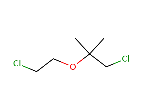 Molecular Structure of 55982-53-1 (Propane, 1-chloro-2-(2-chloroethoxy)-2-methyl-)