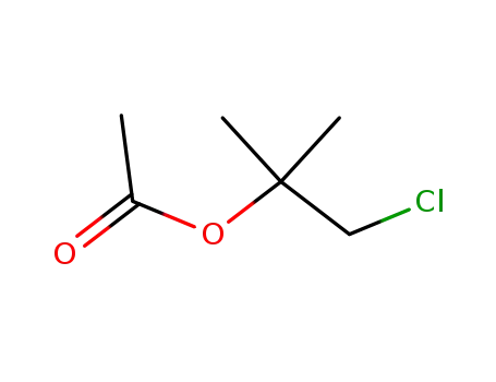 Molecular Structure of 57576-87-1 (2-Propanol, 1-chloro-2-methyl-, acetate)