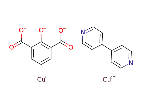copper(I,II)(2-hydroxyisophthalate)(4,4'-bipyridine)