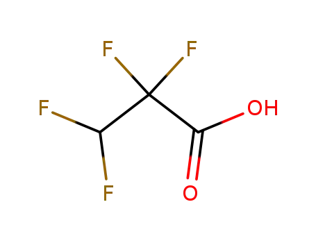 Molecular Structure of 756-09-2 (3H-Tetrafluoropropionic acid)